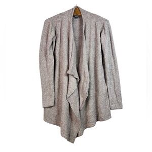 Barefoot Dreams Bamboo Chic Lite Knit Cardigan Tan Open Front Sweater Lounge S/M